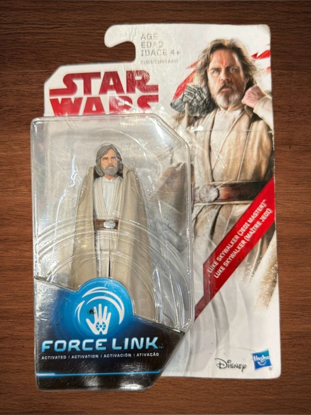 DISNEY HASBRO STAR WARS LUKE SKYWALKER JEDI MASTER 3,75”